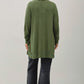 Claudia Open Front Knit Sweater Cardigan Plus, Green Ivy