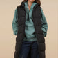 Kelli Long Puffer Vest, Black