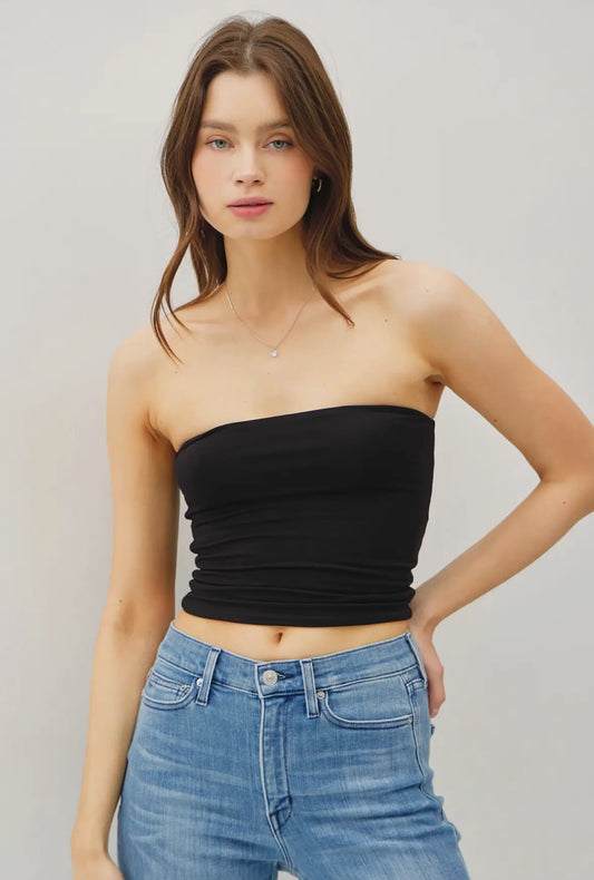 Calla Basic Tube Top, Black