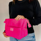 Nylon Cosmetic Bum Bag, Hot Pink