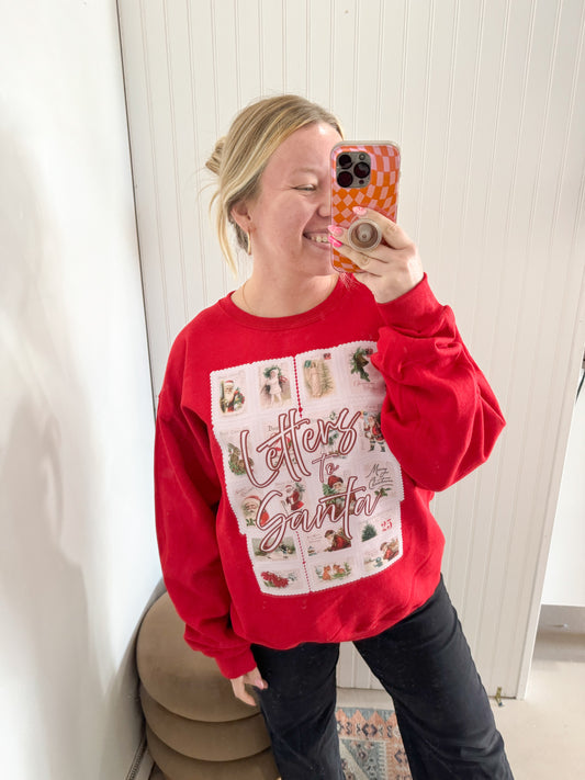 Letters to Santa Crewneck, Red