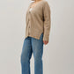 Opal V-Neck Button Down Ribbed Cardigan Plus, Mocha