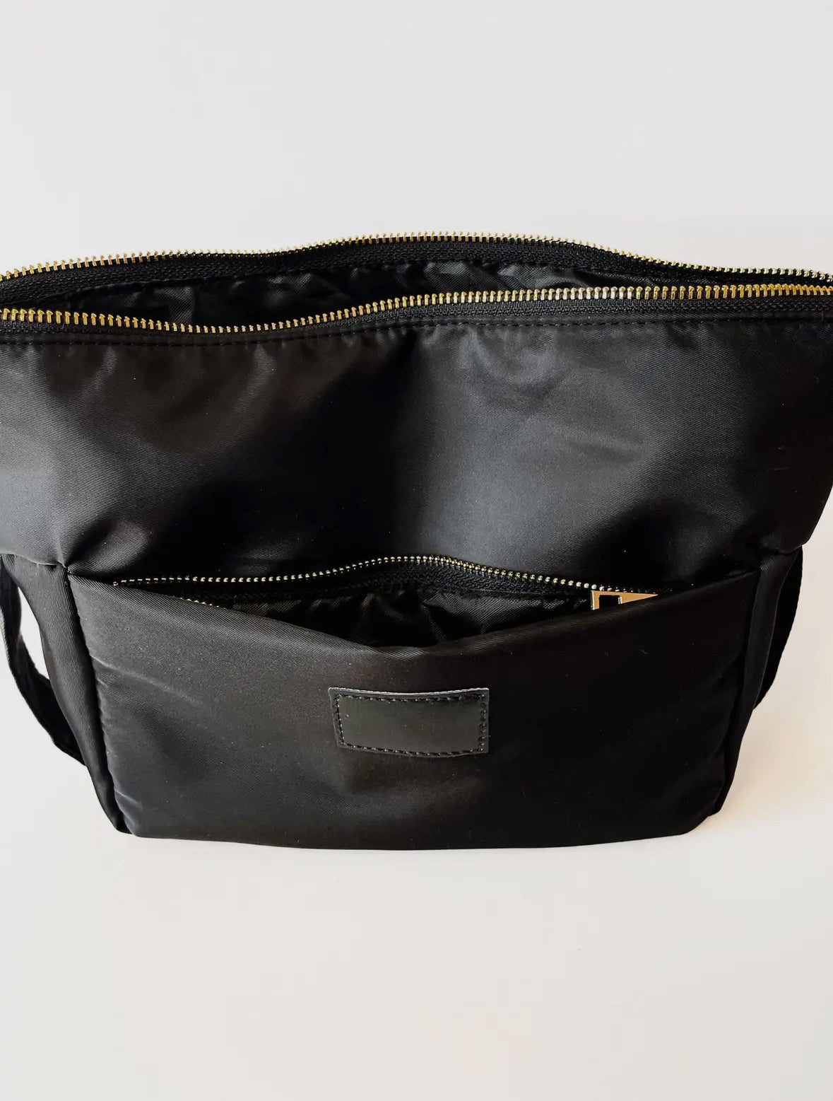 Nylon Cosmetic Bum Bag, Black