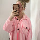 Lou French Terry Pullover, Neon Pink