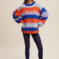 Fighting Illini Hand Knitted Sweater, Blue / Orange