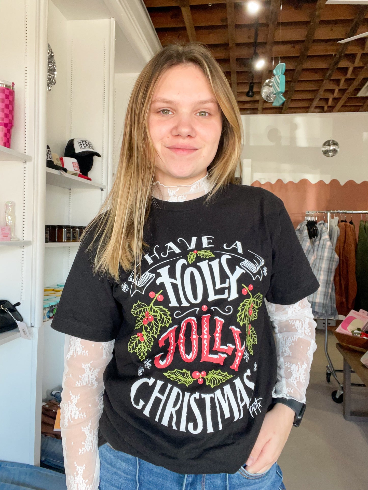 Holly Jolly Christmas Graphic Tee