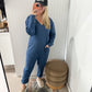 Meg Long Sleeve Oversized Jumpsuit, Denim