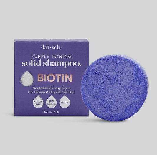 Kitsch Purple Toning Solid Shampoo Bar