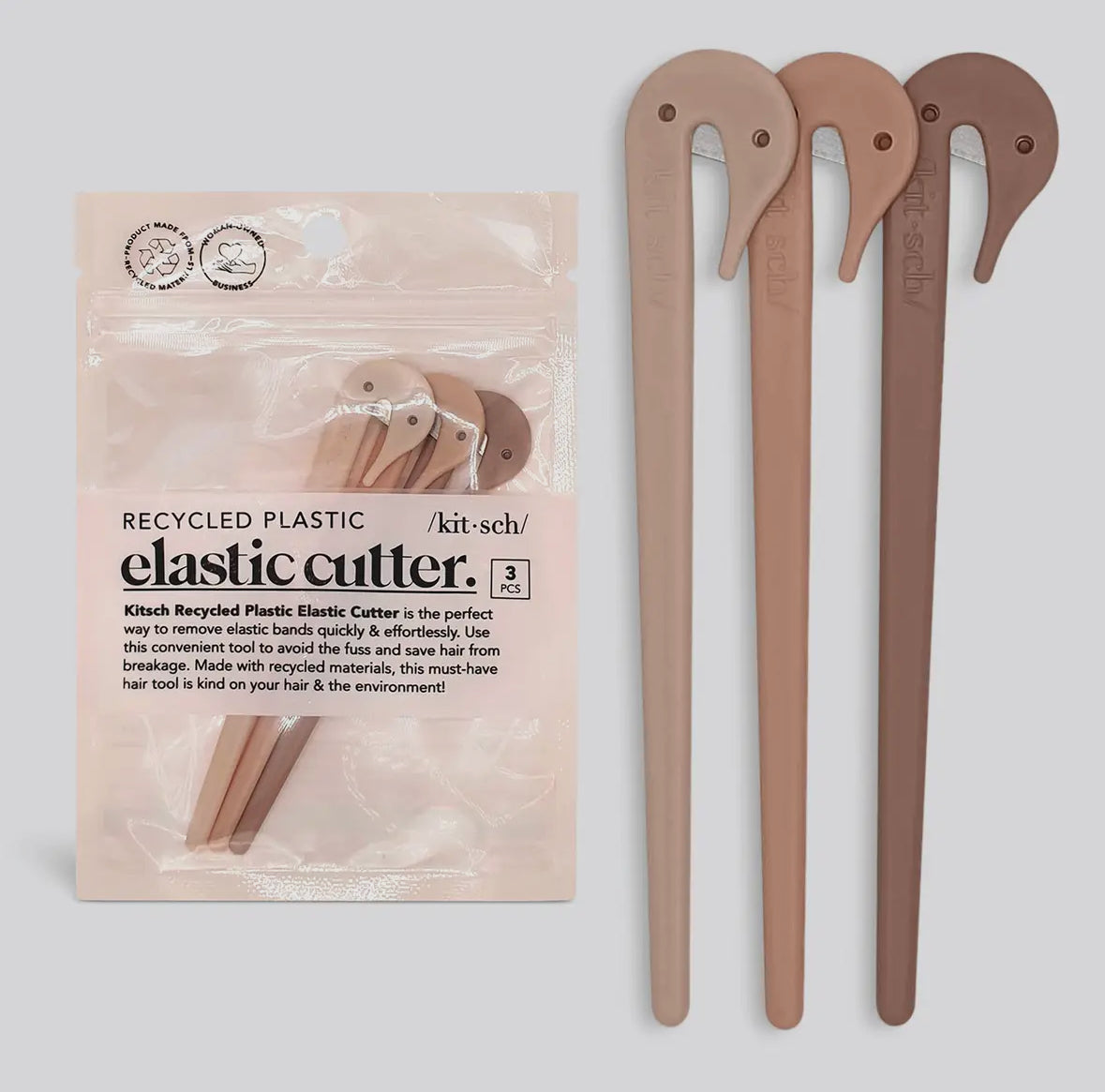 Kitsch Eco Friendly Elastic Cutters 3 pc Set