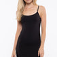 Simple Slip Mini Dress, Black